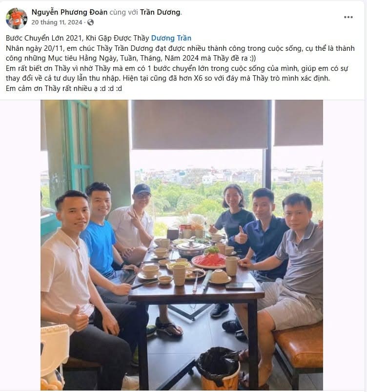 Bài viết Facebook "thu nhập x6"