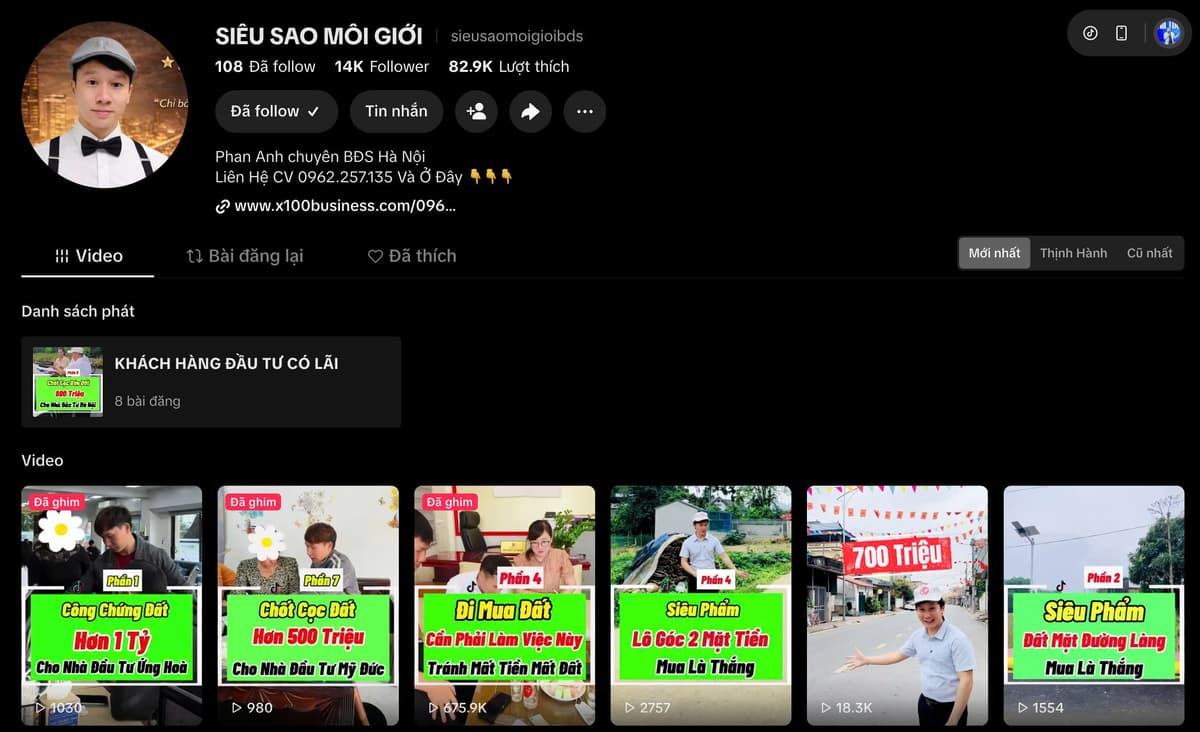 Kênh TikTok