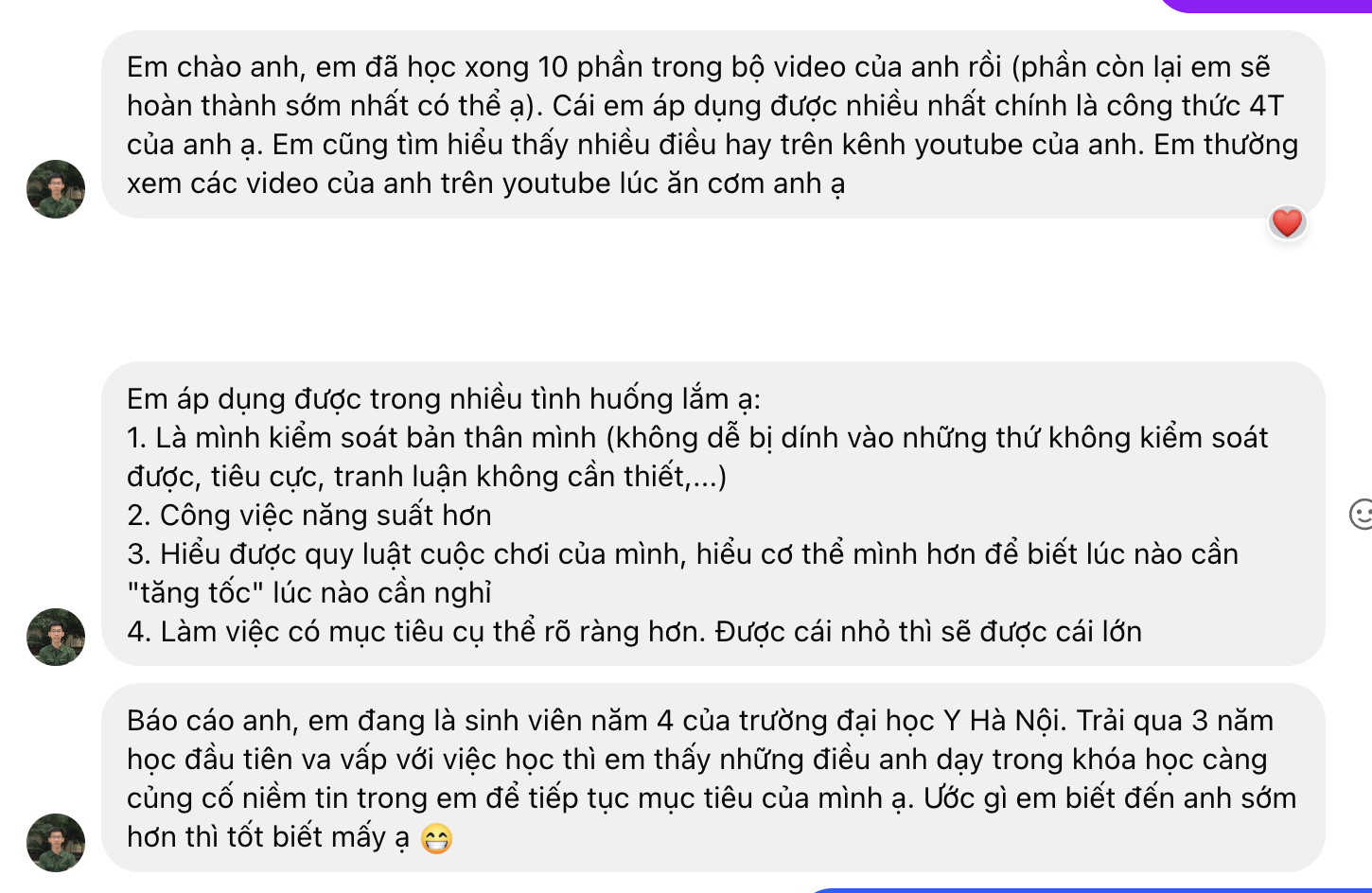 Học viên Báo cáo tiến độ